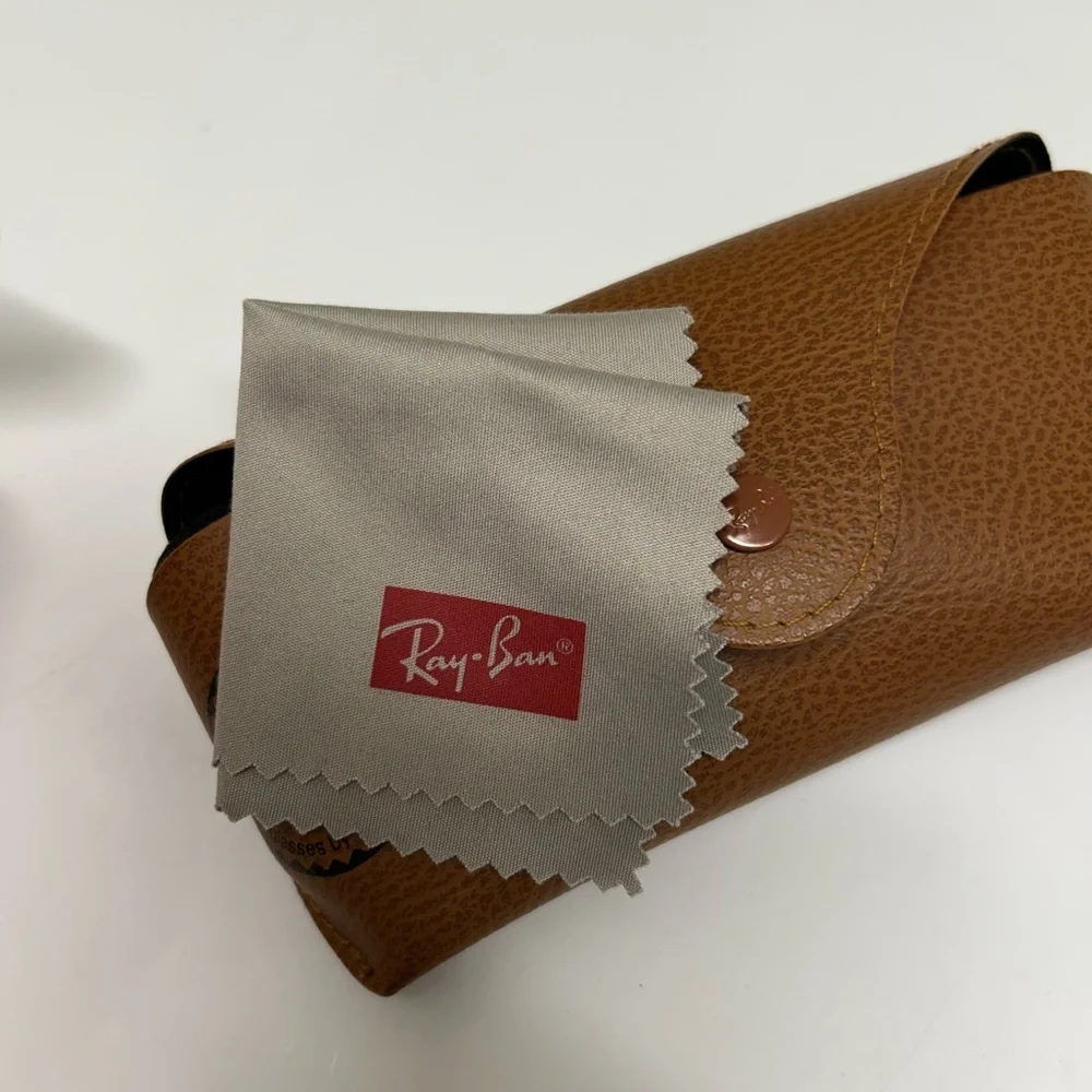Ray-Ban Glasses Case for Sunglasses Eyeglasses, Brown
